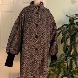 Vintage Lady Suzette Herringbone leg of mutton coat